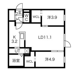 Livease Hassamuの物件間取画像